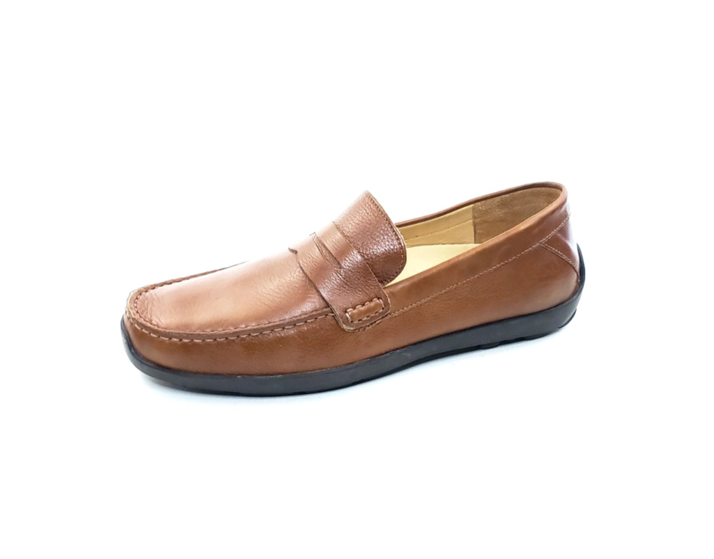 Samuel Hubbard Free Spirit Mens Driving Loafers Whiskey Tan Leather Size 11.5